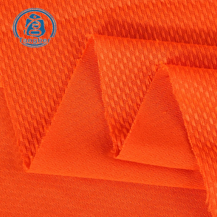 Athletic 95%polyester 5%spandex fancy design stretch mesh fabric for sportswear jersey T-shirt