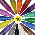 Art 16 Color Permanent Water Based Paint Pens for Adults, Kids, Artists, Crafts
