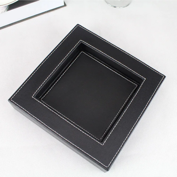 Leather ashtray ashtray / hotel / Office / desk ashtray ashtray