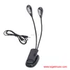 4 LEDS Music Stand Light Book Light USB Dual Arm 4 LED Flexible Book Music Stand Light Lamp
