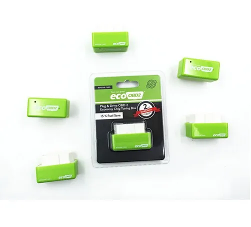 Top selling Green ecoOBD2 Benzine Car Chip Tuning Box Plug and Drive OBD2 Chip Tuning Box More Power ecoOBD2 Chip Tuning Box