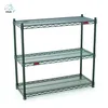 4 tier Epoxy Green Coated NSF Certificated Wire Shelving Unit