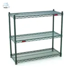 4 tier Epoxy Green Coated NSF Certificated Wire Shelving Unit
