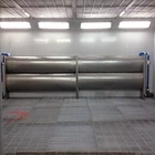 CE Approved Woodworking Spray Booth With Water Curtain and Infrared Heater