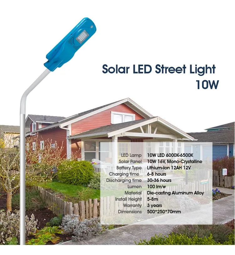 12w 20w 30w 40w 50w 60w ip65 outdoor all in one motion sensor integrated solar street light system