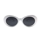 Oval Shaped Sun Glasses Hippie Promotional Plastic Kurt Cobain Sunglasses 2018 lunettes de soleil
