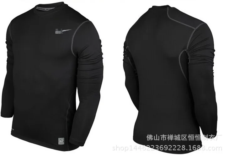 The three generation NK man Pro tights movement training run fast dry in autumn and winter outdoor fitness wear long sleeved T-s