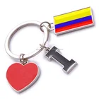 new custom metal souvenir Colombia key ring