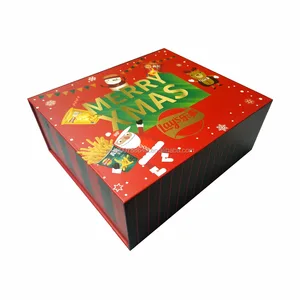 christmas paper board magnet box for lays chips snack gifts