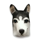 PARTY STORY Siberian Husky Dog Latex Animal Head Mask Novelty Costume Rubber Masks