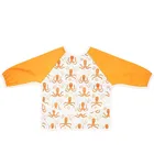 Elinfant Cute Cartoon Toddler Infant Baby Bib Long Sleeved Baby Bibs Waterproof