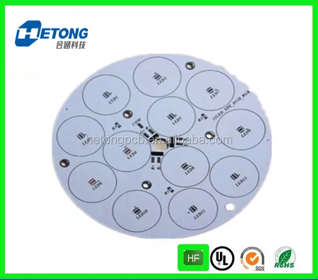 bespoke led pcb aluminium board 210mm 12v 10w 48pcs 5050 led