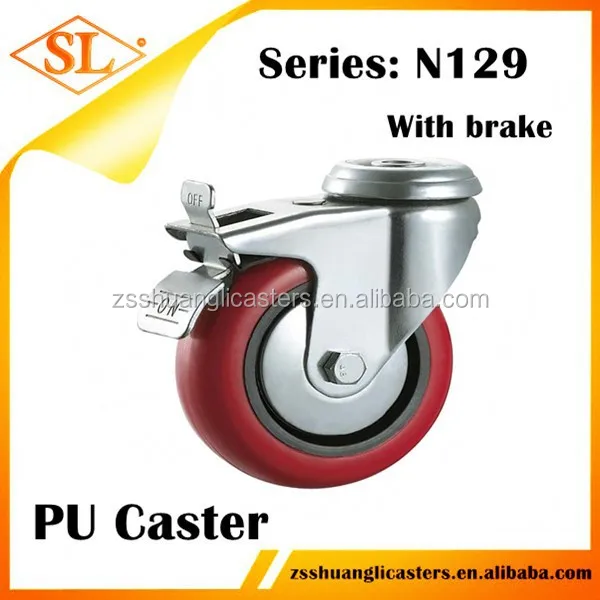 metal caster wheel braked for carts