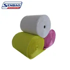 Hepa and synthetic fiber bag media pocket filter rolls