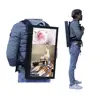 22/24 inch human backpack battery powered lcd monitor