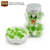 Halal soft candy apple flavor sugar coated bear jar pack functional candy with vitamin c