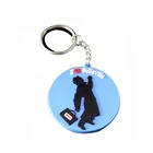 Custom design branded 2d 3d plastic key chain ring holder rubber soft PVC keychain