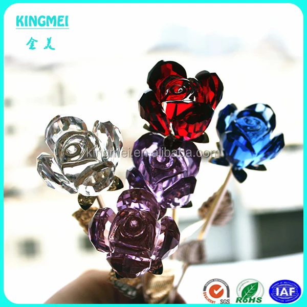 classics crystal rose craft for wedding gift