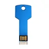 Customized pen drive metal key shape 8GB 16GB 32GB USB 2.0 USB Flash Drive pendrive Thumb Drive Memory Stick
