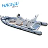 RIB 760 Boat Rigid Fiberglass hull hypalon inflatable boats rubber boat for fishing