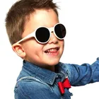 New Vintage Round Plastic Frame Children Brand Sunglasses Fashion Cheap Wholesale Kids Sun Glasses