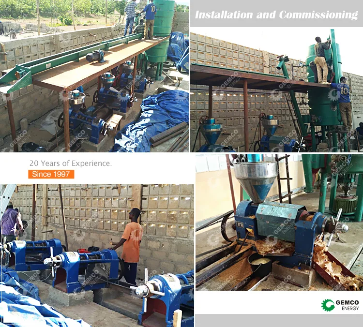 Setup small linseed castor seed oil plant use latest screw oil extraction plant equipment