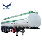 QUEST 3 axles 40000 litres oil fuel tanker semi trailer for Malawi