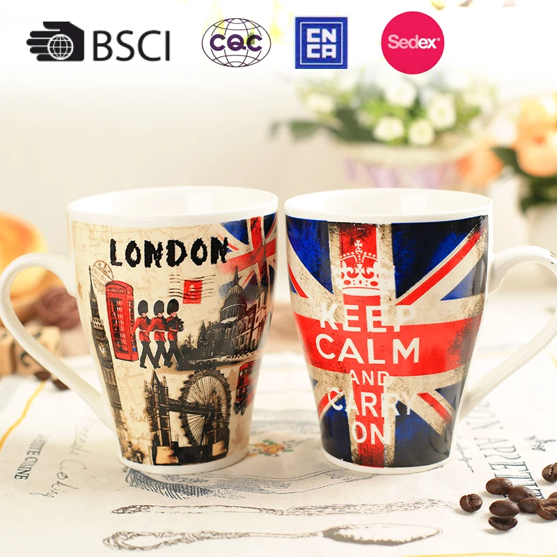 promotional gift ceramic london souvenir mug with