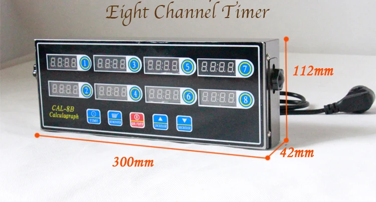 High Quality Electrical Small Burger Special 8 Channel Key Commercial Digital Kitchen Timer Easy Operational Food Equipment