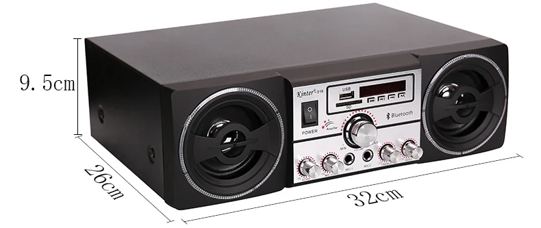 Kinter-016 220v hi fi Karaoke home audio player with two speaker - ANKUX.COM