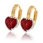 27887 Good quality sell well multicolor turkish jewelry heart crystal earring