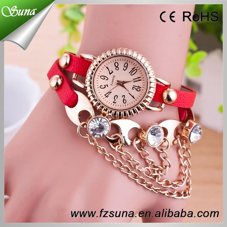 fashion ladies long strap watch wholesale, strap watches