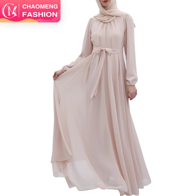 modest chiffon dress