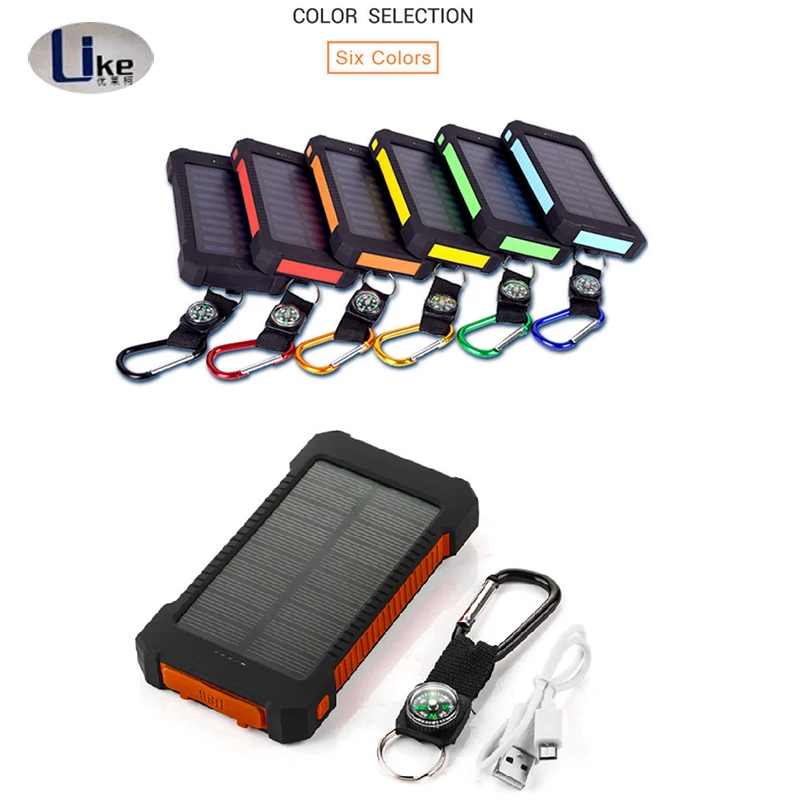 New Products 2018 Dual USB Port Waterproof Solar Power Bank New 10000mAh Power Bank - ANKUX.COM