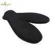 Black Memory Foam Full Length Cushioned Insoles with Perforation for Sport Work Hiker Shoes