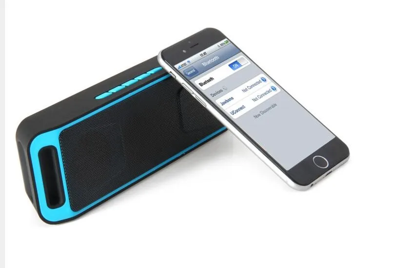 New sc-208 Portable V2.1 Stereo Wireless speaker Support Handsfree FM Radio AUX USB TF Card Mic for IOS Android Phone - ANKUX.COM