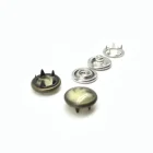 garment accessories brass pearl prong snap button ,fastener prong snap button , jeans snap button