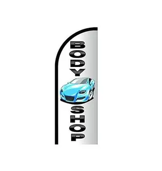 Auto Body Shop Sign Feather Flag Business Advertising Flags Pre