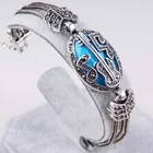 Latest arrival bright Retro music symbols Multi Chain alloy buckle bracelet accessories for women engraved bangle