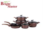 FDA LFGB Non stick cooking pot Forged aluminium cookware set