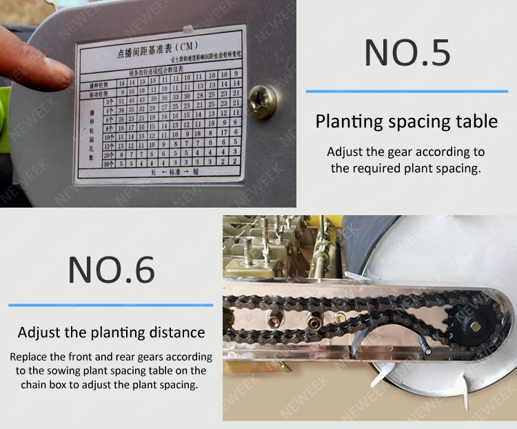 NEWEEK carrot strawberry spinach seed planter manual seeder machine