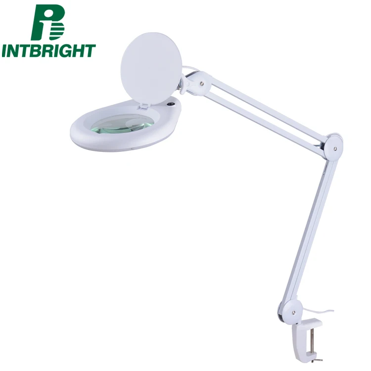 table magnifying glass with light