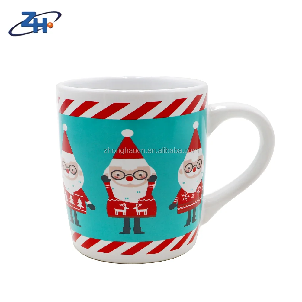 name best selling decal cartoon santa claus ceramic christmas