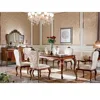 YB70-2 Classic Royal American Style Solid Wood Hand Carved Long Dining Table/Dining Room Furniture Set