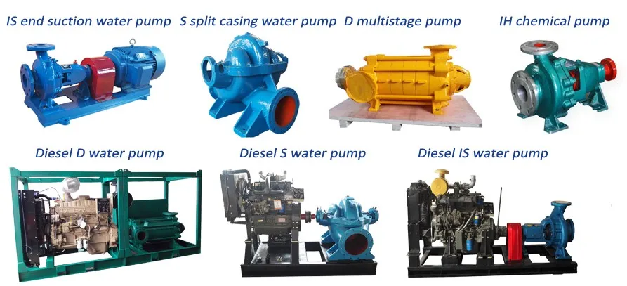 water pump ranges