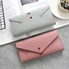 Women's Long Heart-shaped Letter Embroidery Line 2-fold Multi-function Simple Wallet 2018 New Student Multi-function Wallet