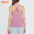 Wholesale Women Loose Fit Vest Active Wear Top Custom Sexy Sports Tank Top With Mesh