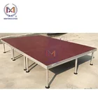 Dj Performance Show Event Stage Backdrop Wooden Stage Podium Size Catwalk Stage