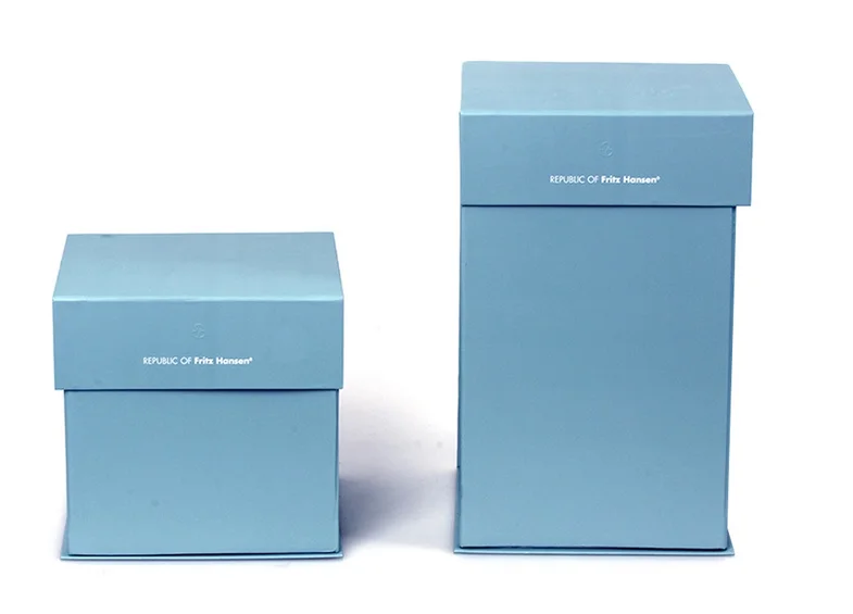 purple cosmetic cardboard drawer gift box with silk ribbon for