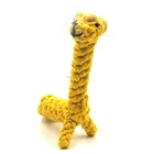 Eco-Friendly Giraffe Shaped Cotton Rope Teeth Cleaning Pet Dog Toy